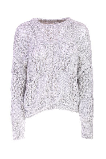 Shop ANTONELLI  Pull: Antonelli pullover "Livorno".
Girocollo.
Maniche lunghe.
Traforata.
Vestibilità regolare.
Composizione: 40% Poliestere 27% Baby Alpaca 22% Viscosa 9% Poliammide 2% Lana.
Fabbricato in Italia.. LIVORNO 41185K 40743-B2